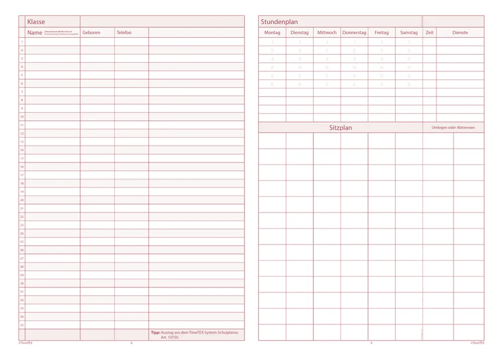 TimeTEX Referendar-Heft A4
