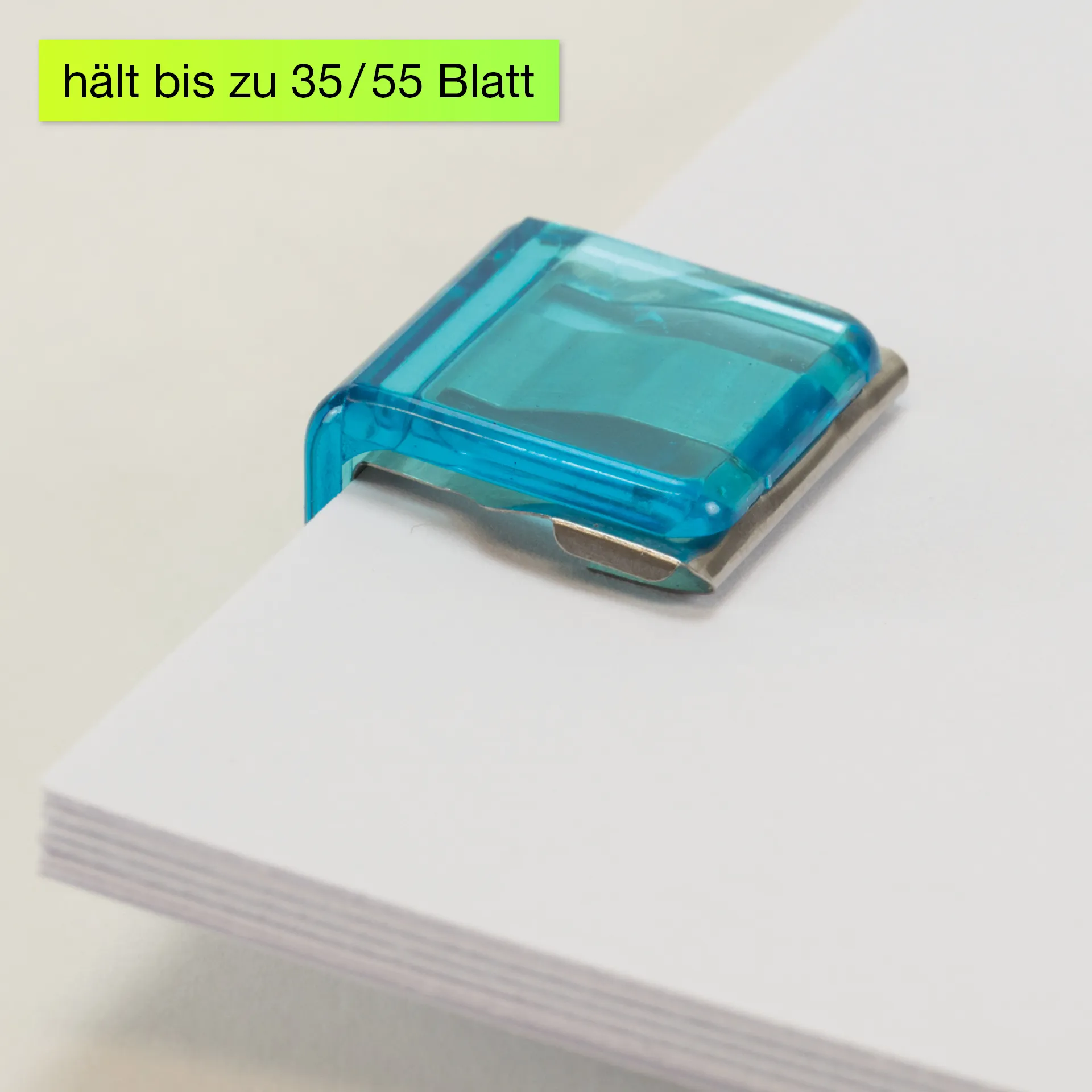 Set Papierstapel-Krallen transparent, 5-tlg.