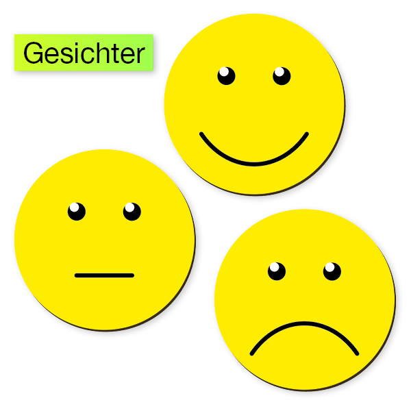 Set Moderations-Sticker divers, magnetisch Set Moderations-Sticker divers, magnetisch