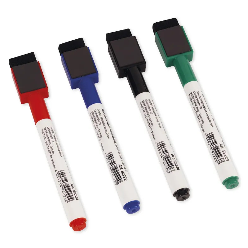 Set Folien-Schreiber abwischbar mit Filzwischer + Magnet