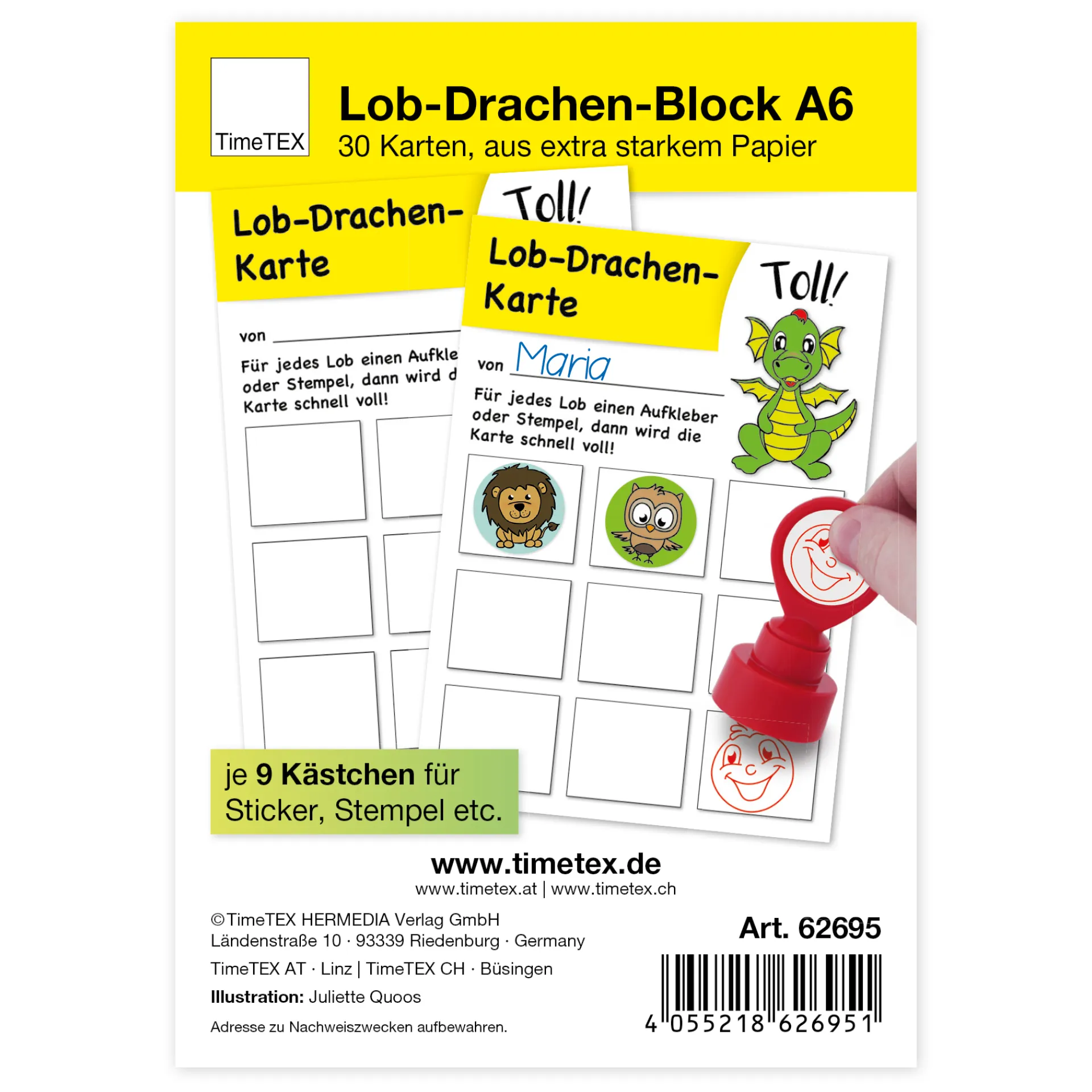 Stempel-Sticker-Sammelblöckchen