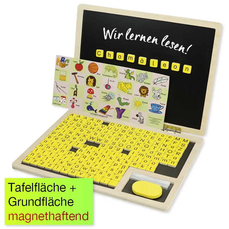 "Lese-Computer" aus Holz, magnetisch