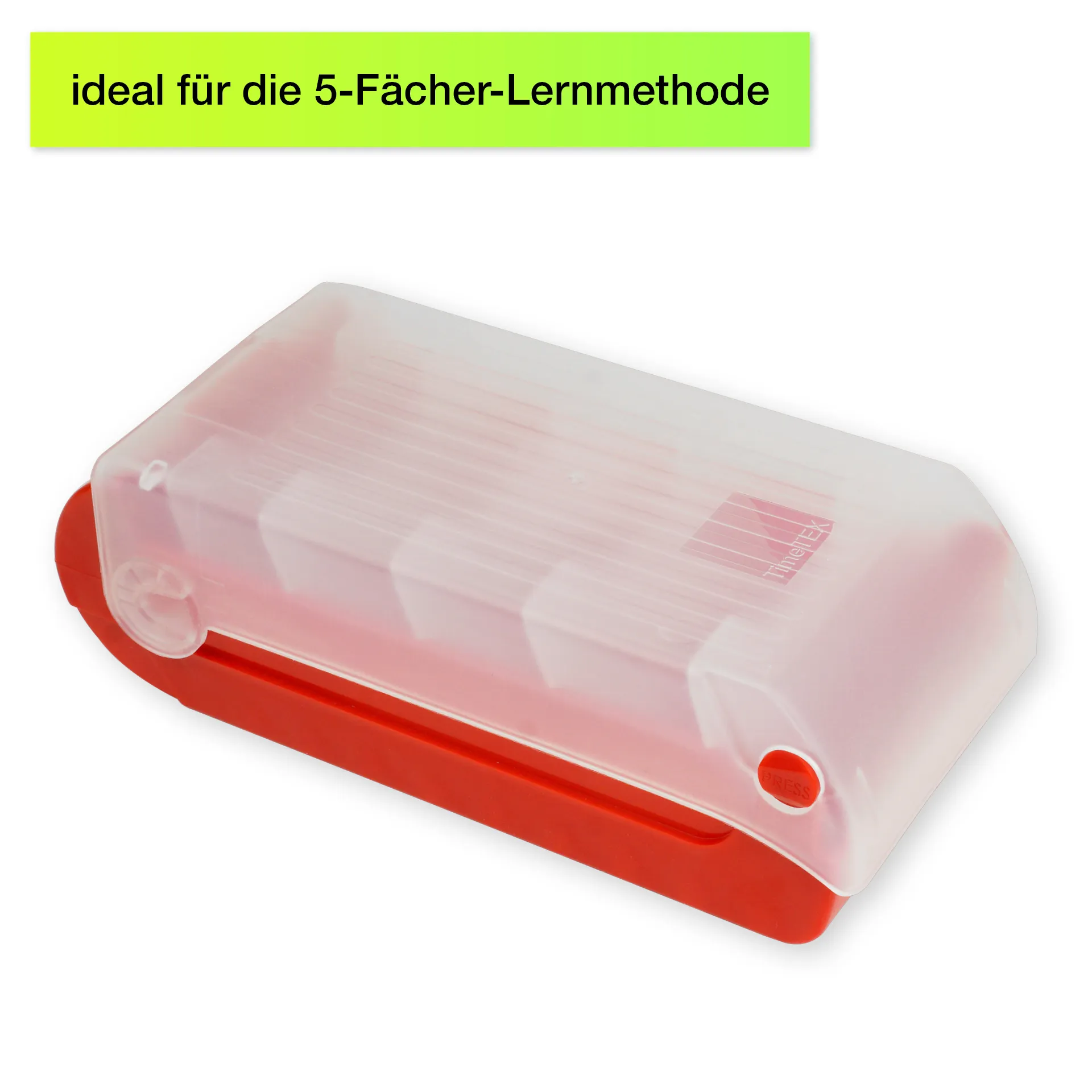 Lern-Karteikasten Kunststoff für A8 Lern-Karteikasten Kunststoff für A8