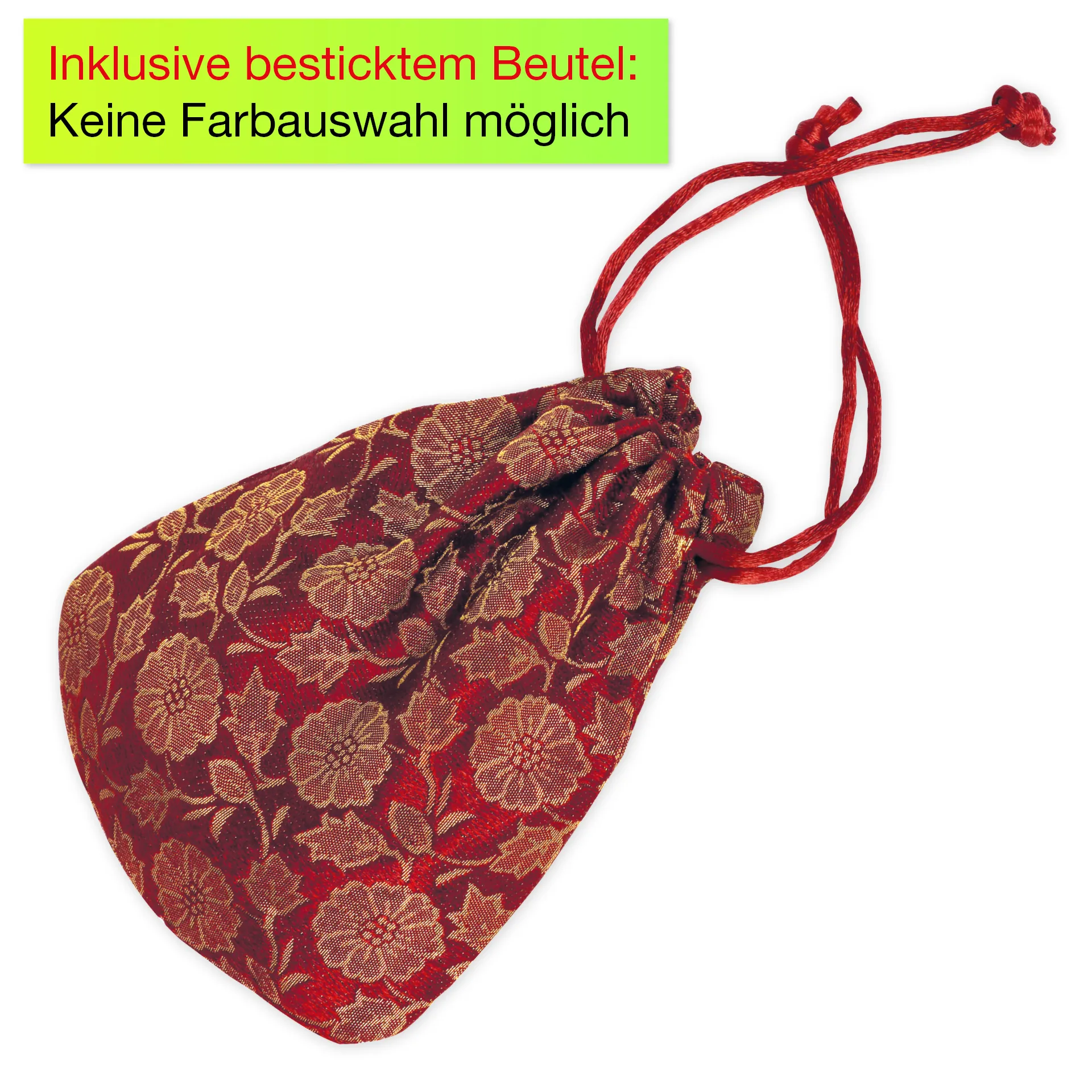 Klangschale im Stickbeutel, 7,0 cm ø, ca. 160 g