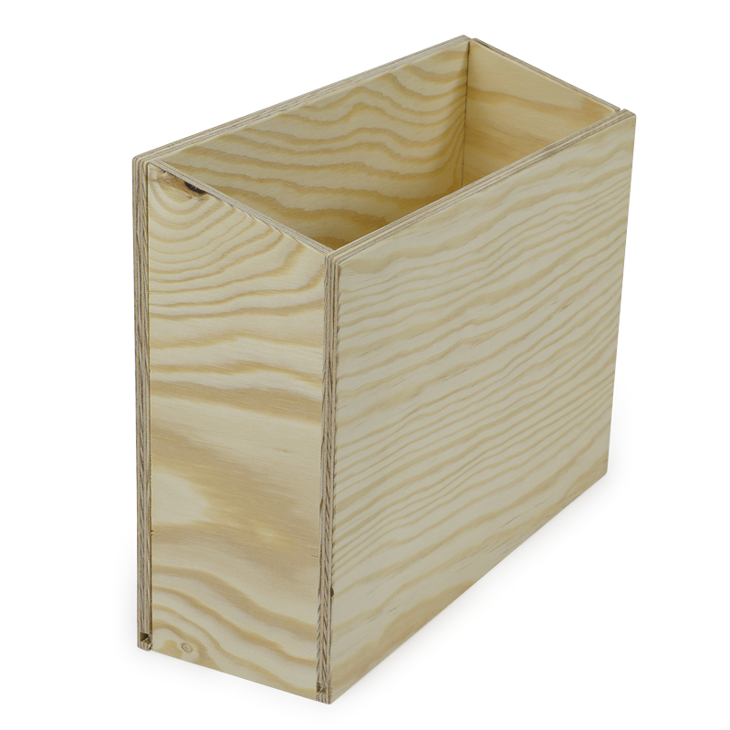 Karteikasten Holz, A4 hochkant, abfallend