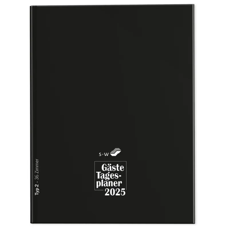 s+w Gäste-Tages-Planer 2025, Typ2, 36 Zimmer