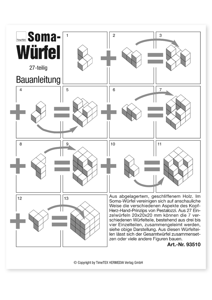 Soma-Holz-Würfel im Beutel Soma-Holz-Würfel im Beutel
