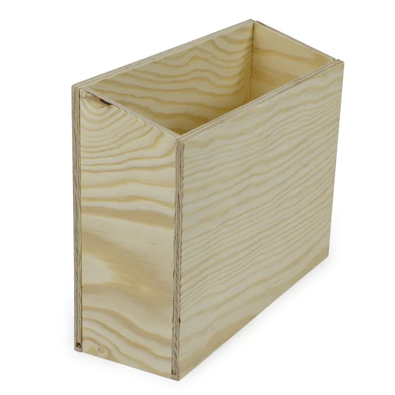 Karteikasten Holz, A4 hochkant, abfallend