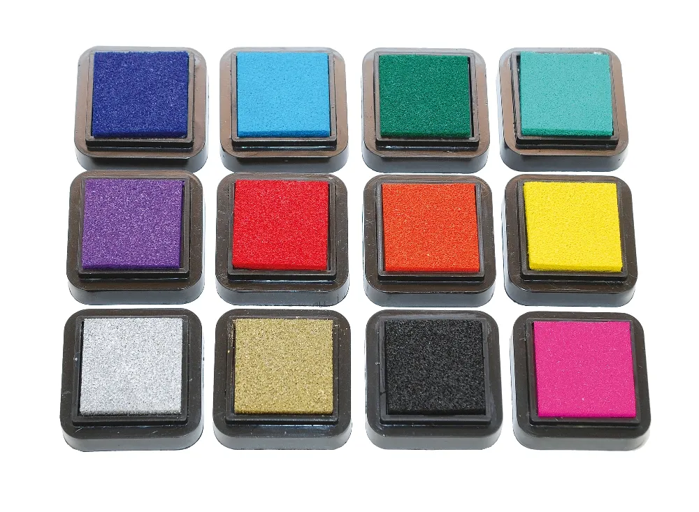 Stempelkissen, 12 Farben lose