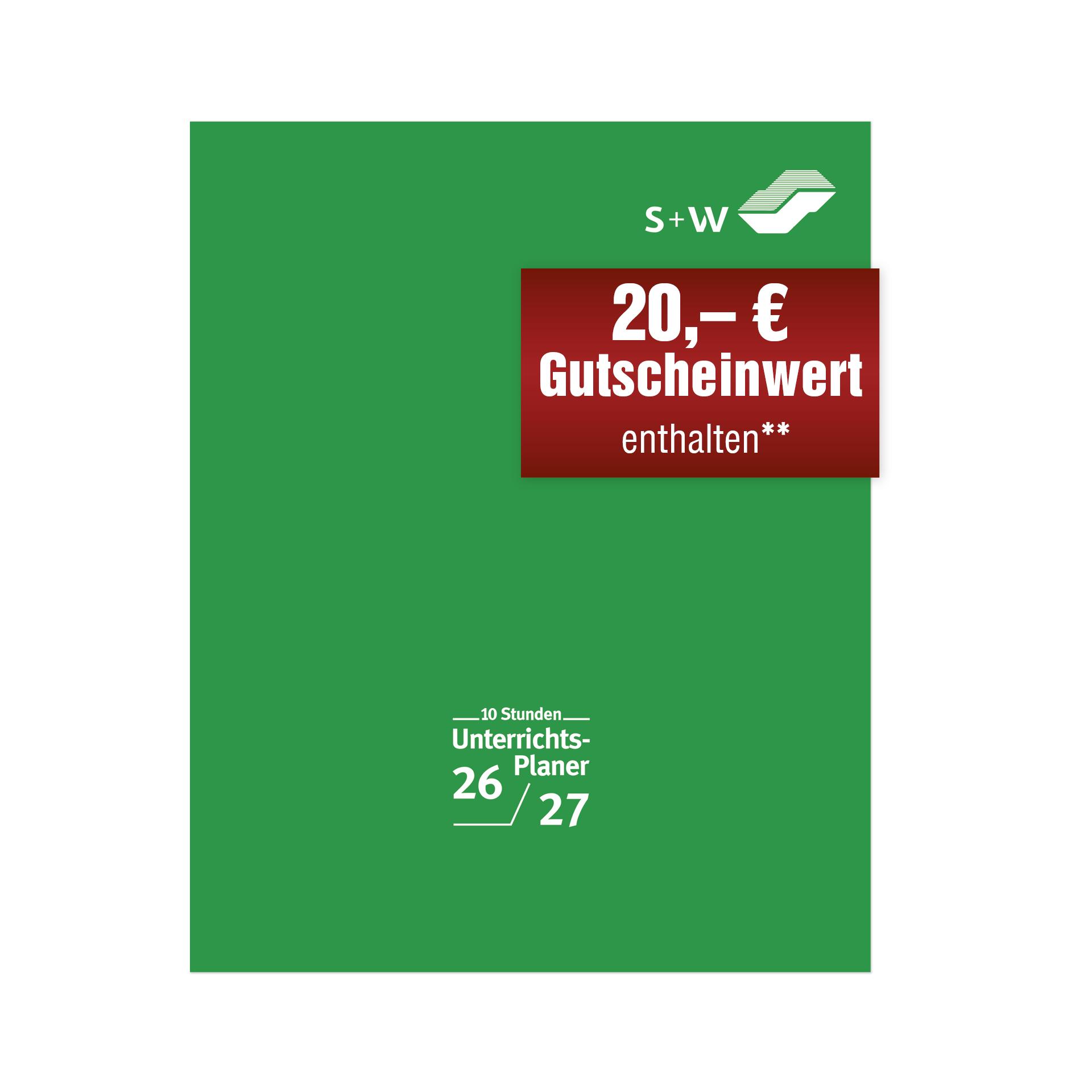 s+w Unterrichts-Planer A4++ 26/27 - 10 Stunden