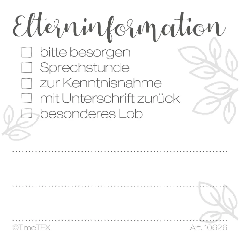 Haftnotiz-Block "Elterninformation", 65x65 mm, 100 Blatt
