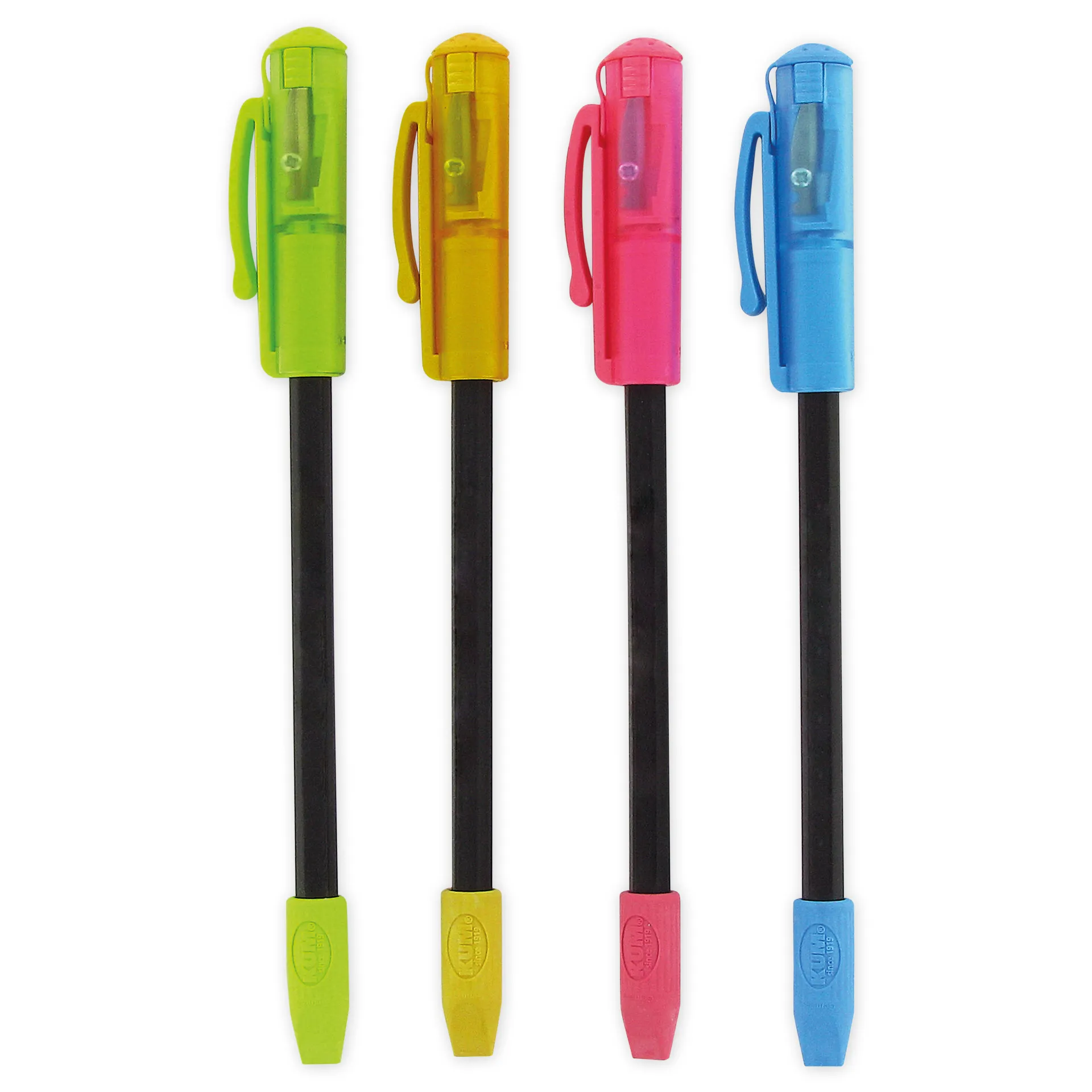 Bleistift "3in1", mit Spitzer und Radierkappe, 175mm