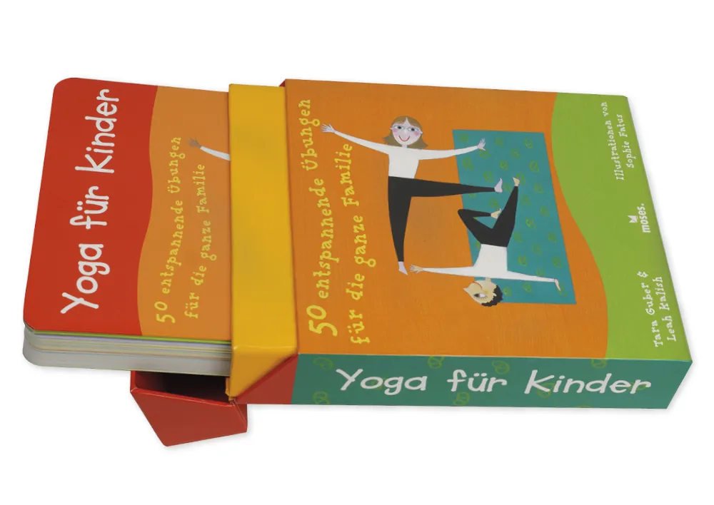 Karten-Set "Yoga für Kinder - 50 entspannende Übungen für die ganze Familie"