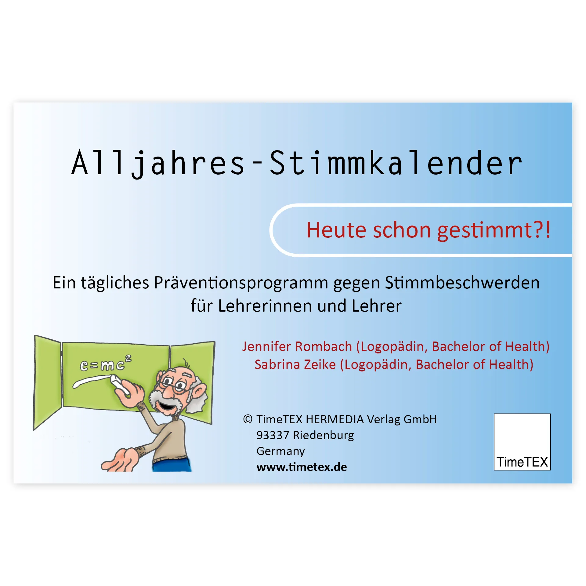 TimeTEX Aufstell-Kalender für die Stimme, A6
