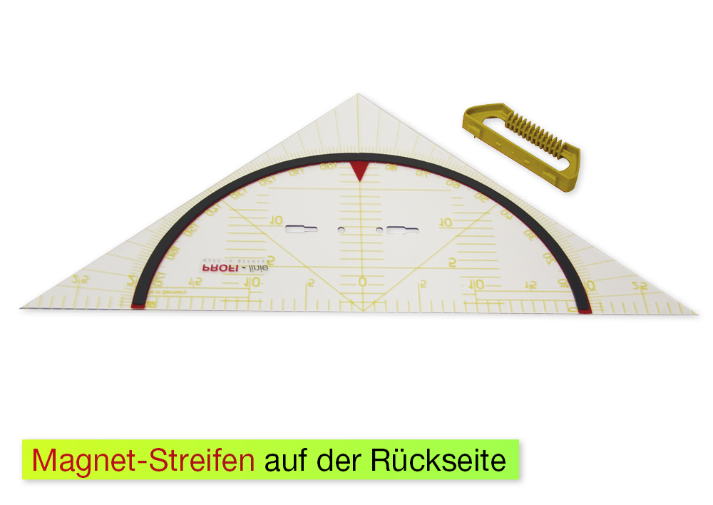 Profi-Geometrie-Dreieck 60 cm, magnetisch, mit Griff