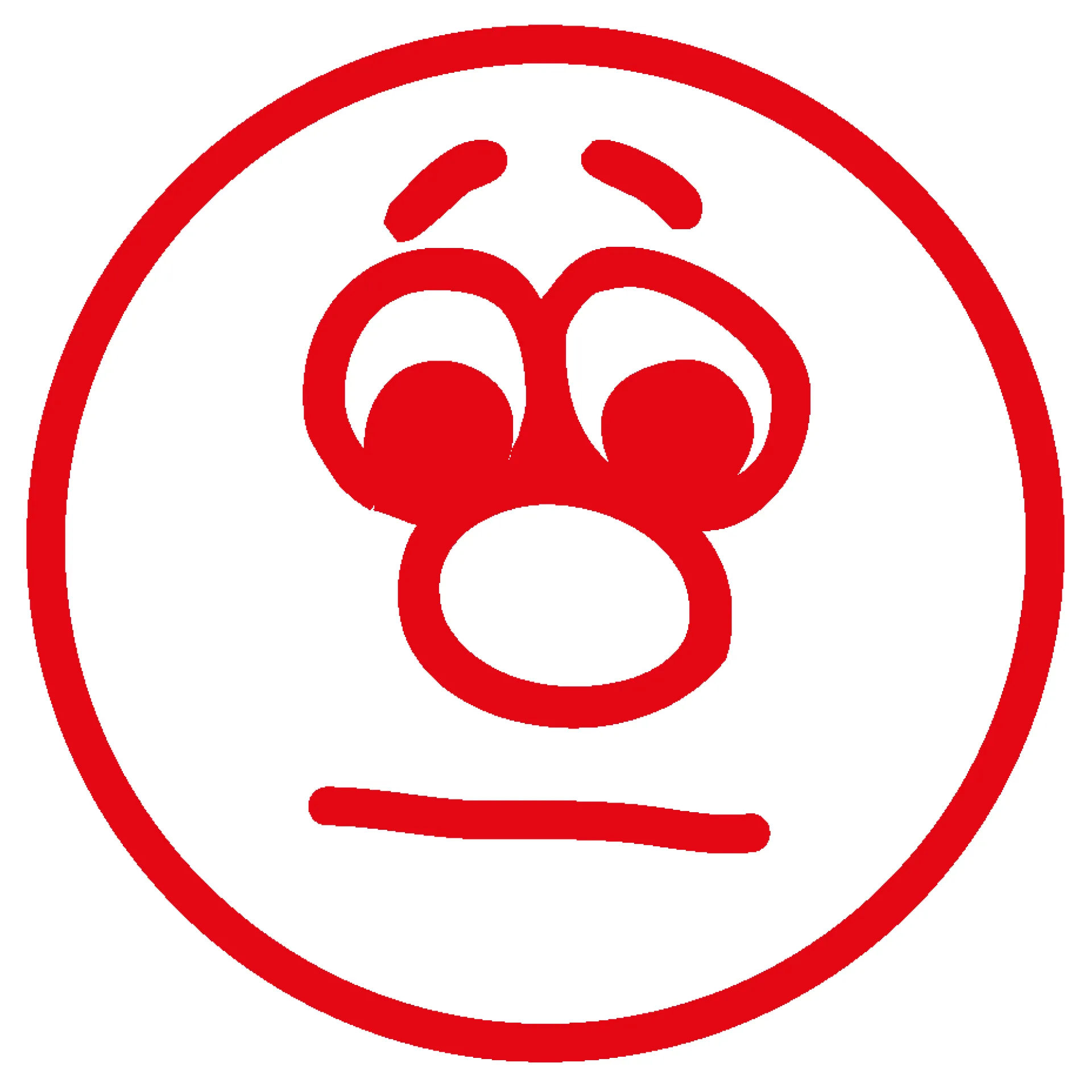 Stempel, Gesicht neutral