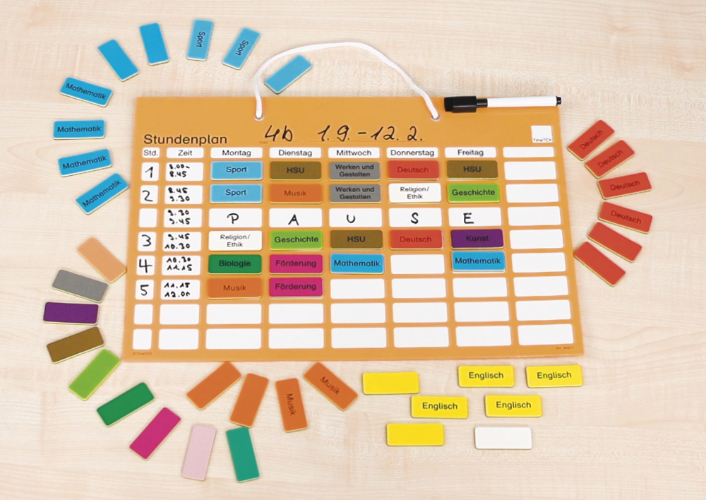 "Mein Stundenplan" magnetisch