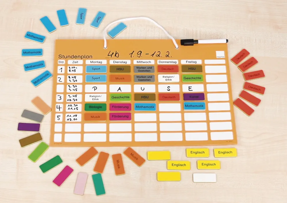 "Mein Stundenplan" magnetisch