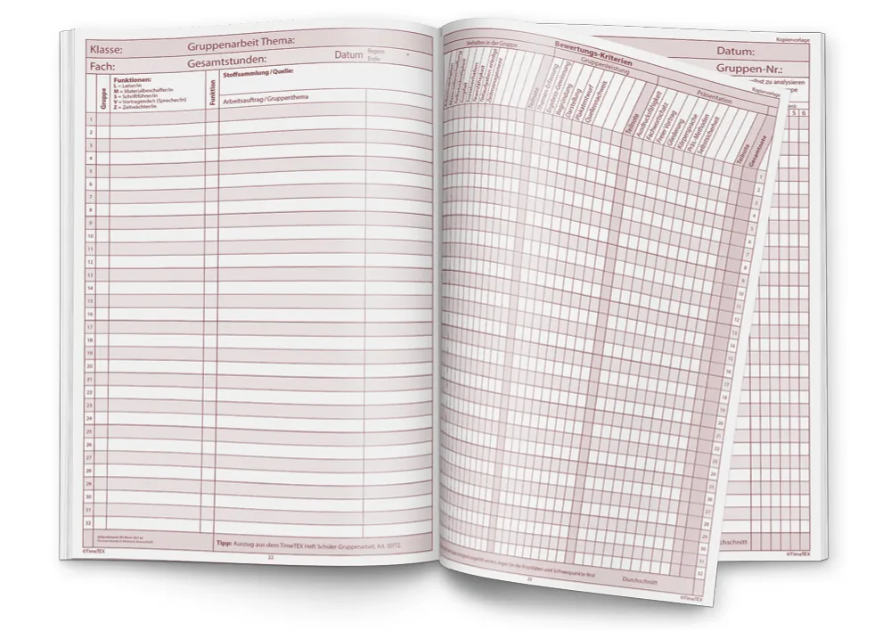 TimeTEX Referendar-Heft A4