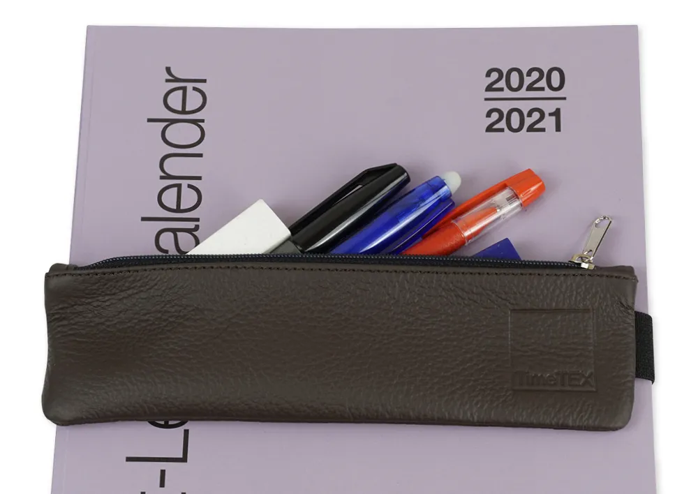 Aufspann-Federmäppchen Leder