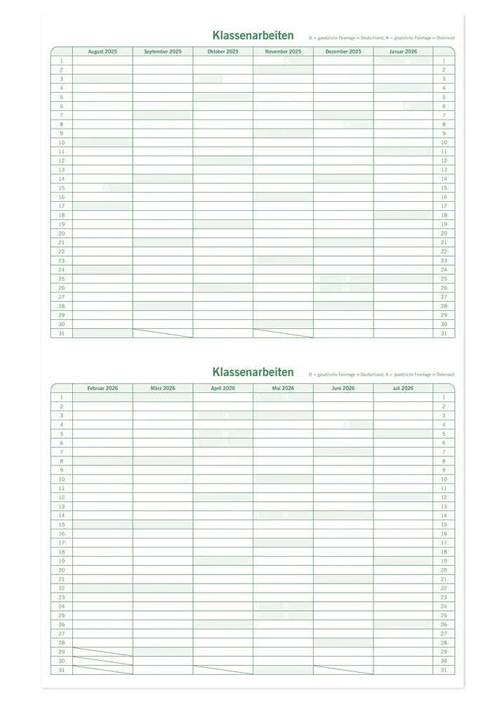 s+w Unterrichts-Planer Edition PFAU A4++ 26/27