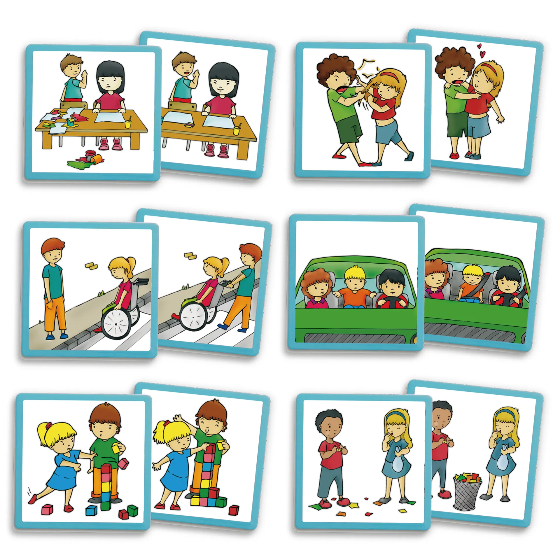 Set Verhaltens-Regeln „Schule“ mit Paar-Karten im Koffer