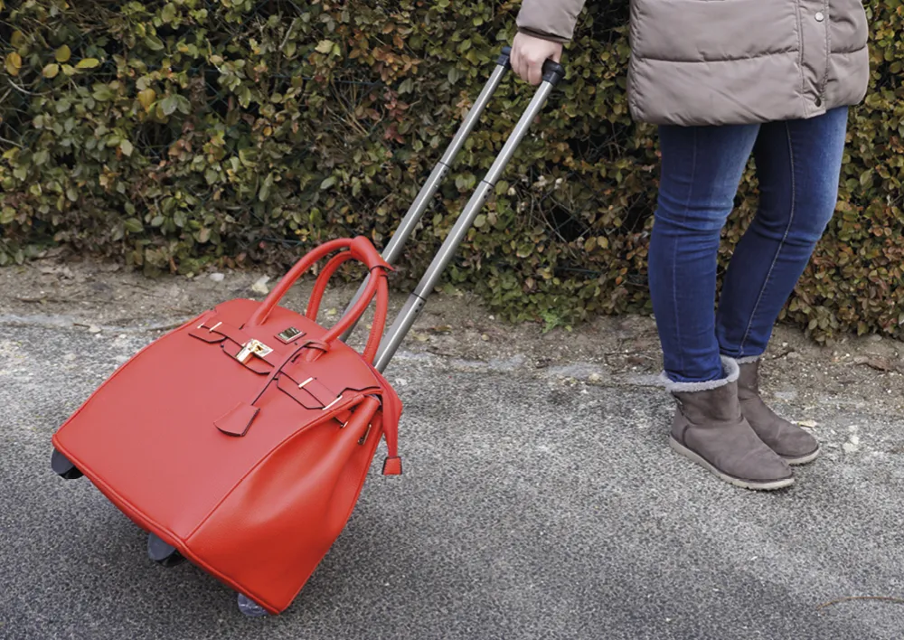 Trolley-Handtasche "Bellissima", rot