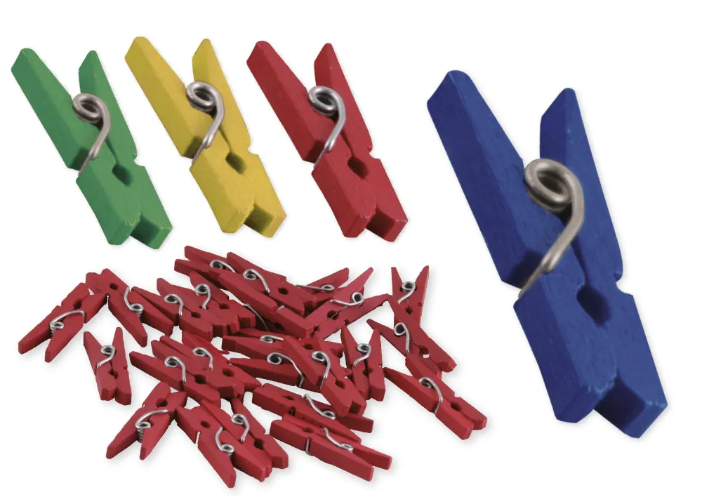 Klammern Holz, 50-tlg.