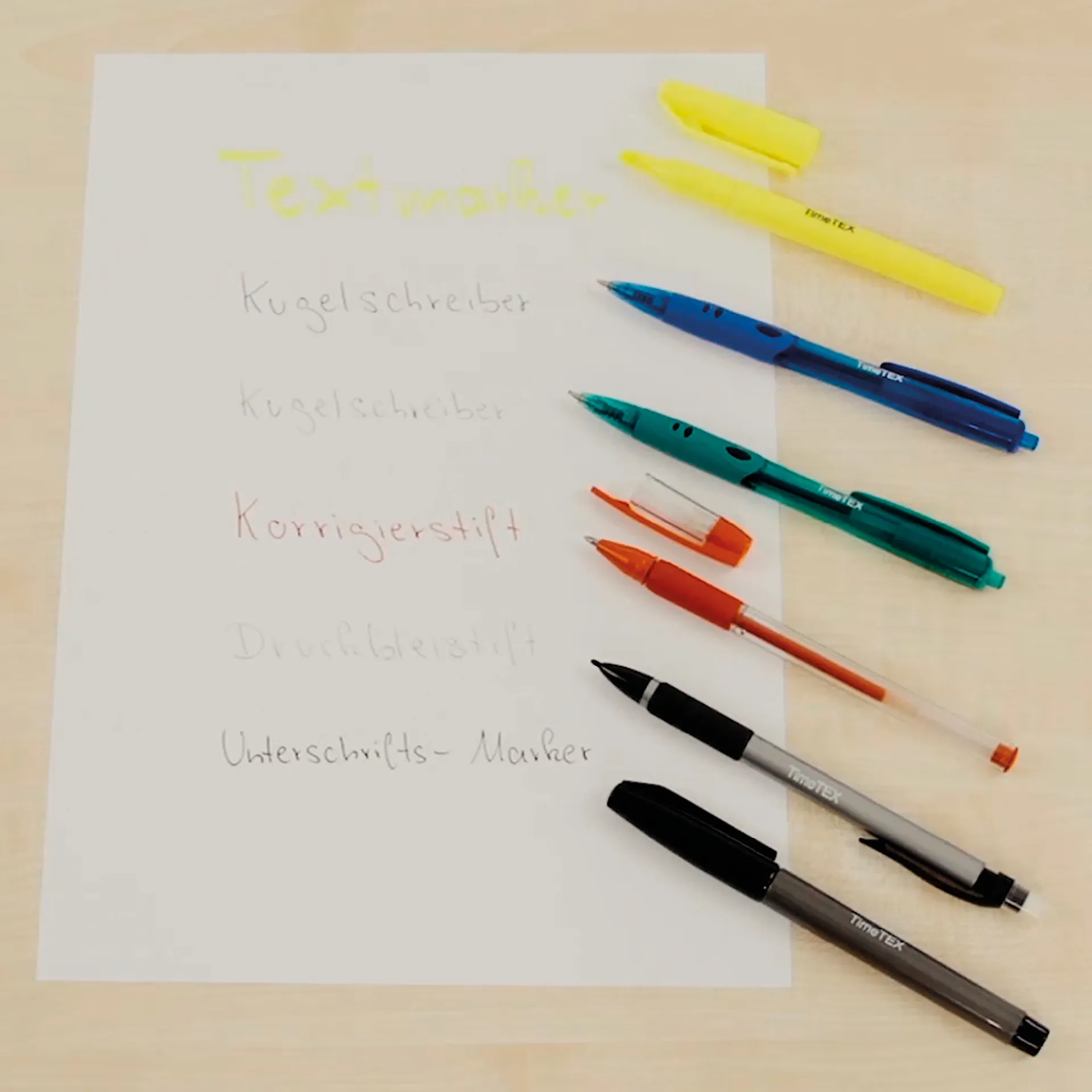 Stifte-Set im Etui, 8-tlg.