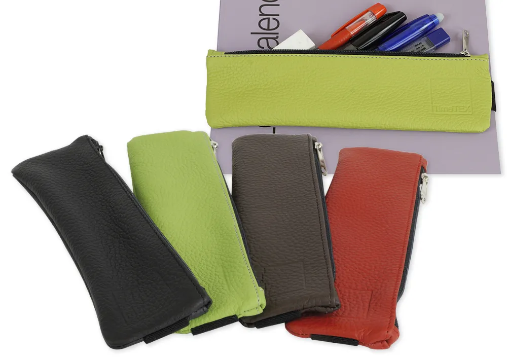 Aufspann-Federmäppchen Leder