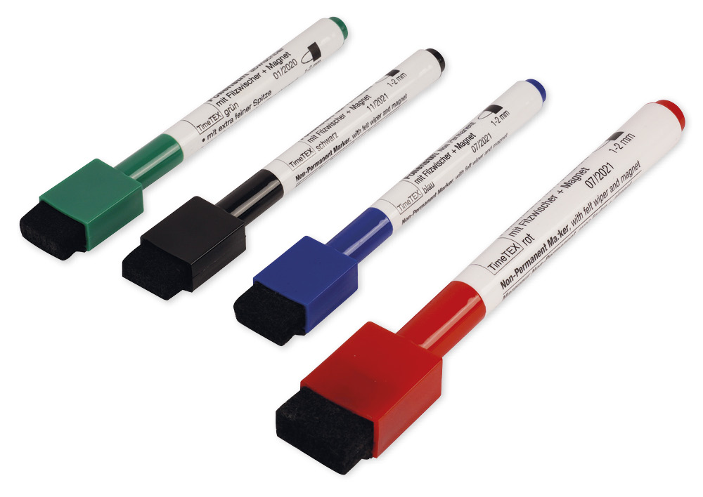 Folienstift Non Permanent mit Filzwischer + Magnet Folienstift Non Permanent mit Filzwischer + Magnet