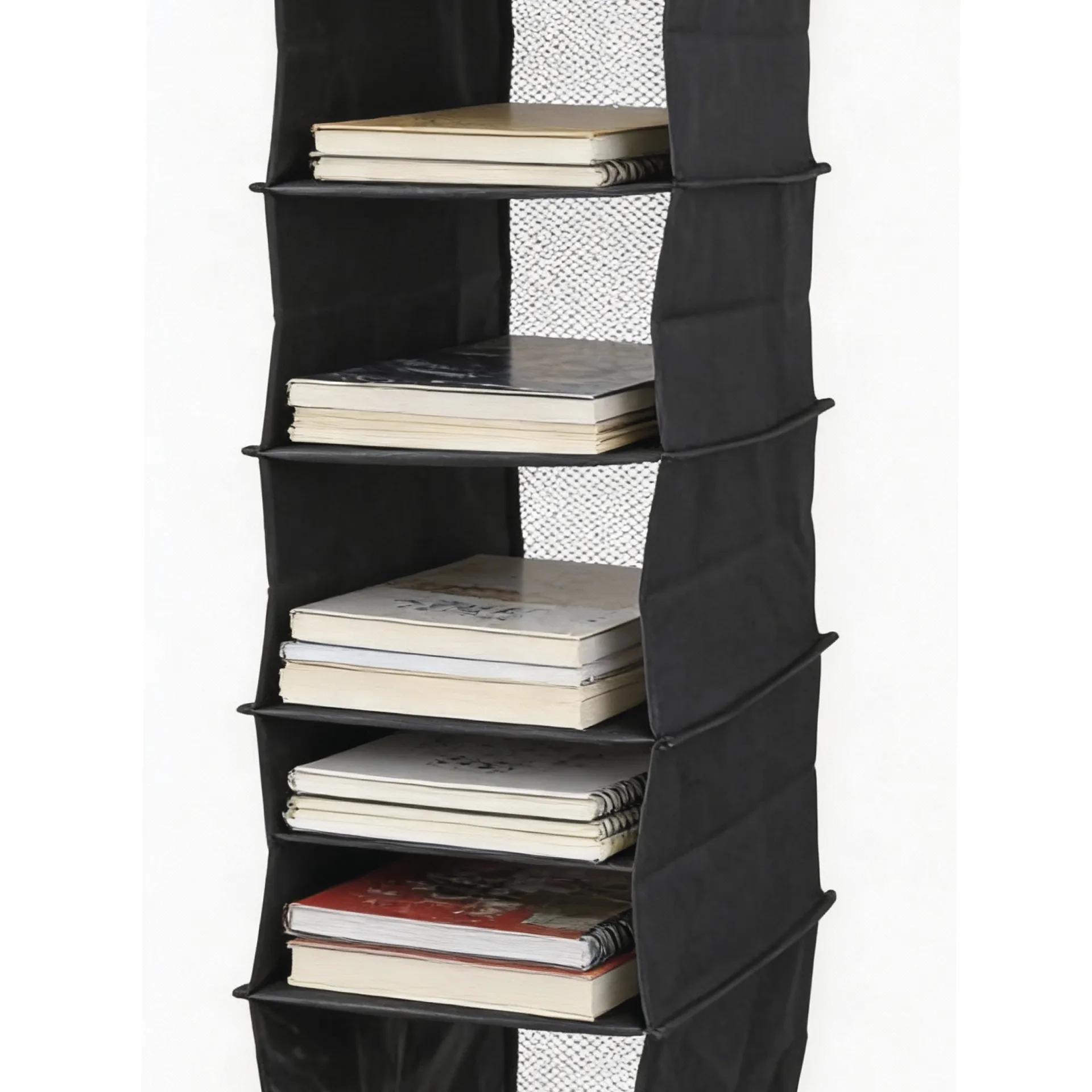 Hänge-Regal "Origami" A4 mit 8 Fächern, aus Nylongewebe, schwarz