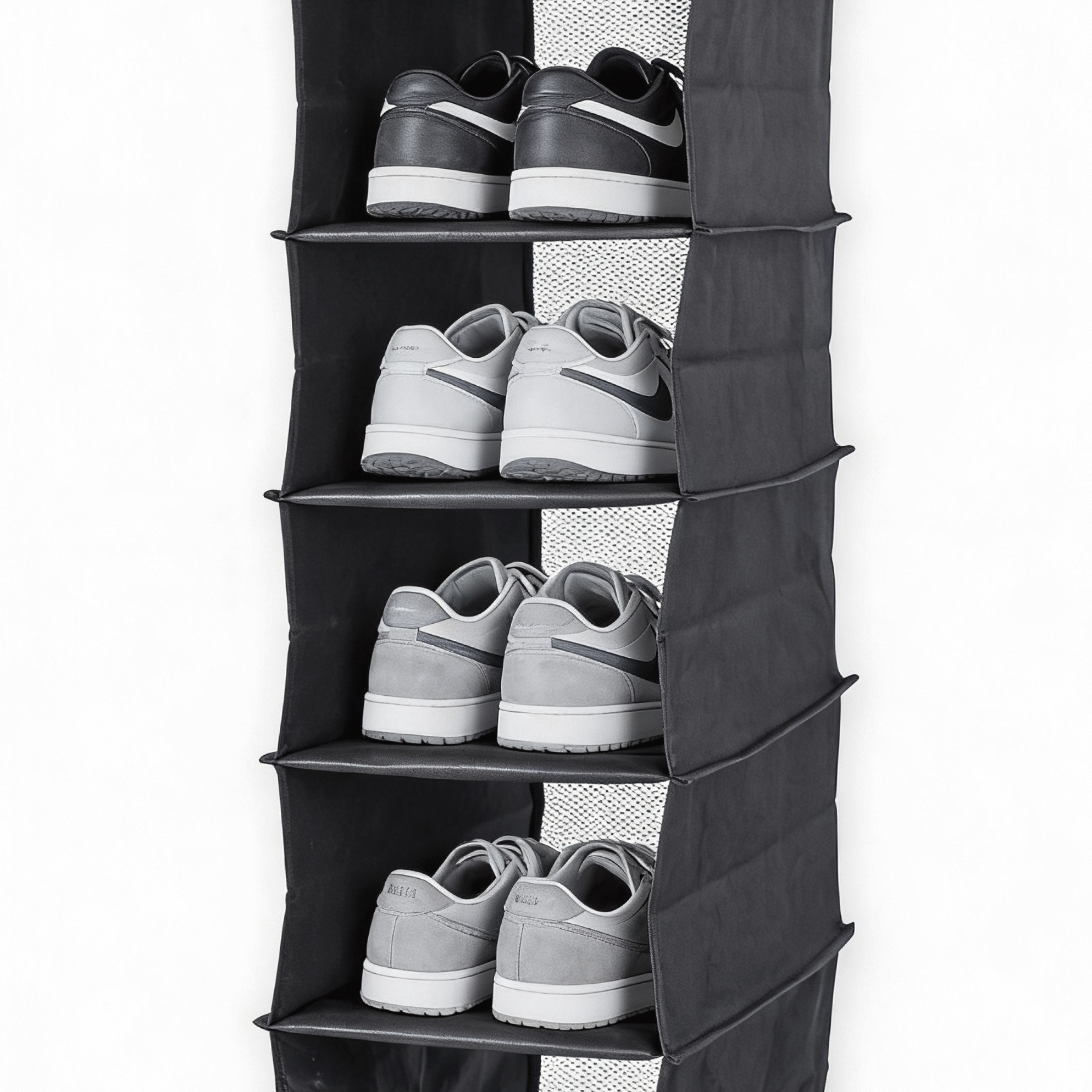 Hänge-Regal "Origami" A4 mit 8 Fächern, aus Nylongewebe, schwarz