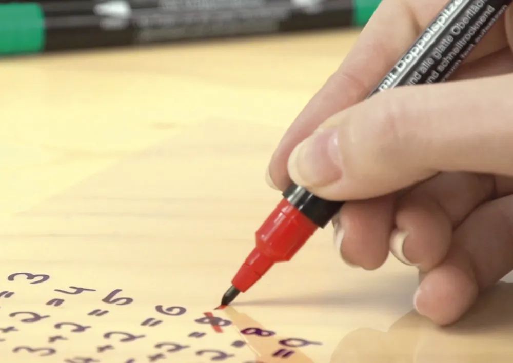 Set Folienroller Doppelspitzen, abwischbar