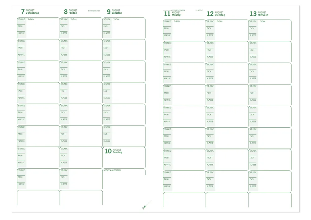 s+w Unterrichts-Planer A5++ 25/26