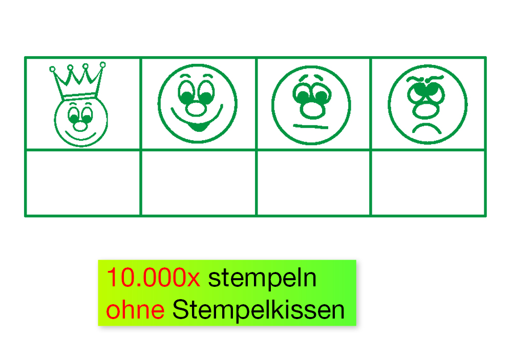 Stempel, 4 Gesichter