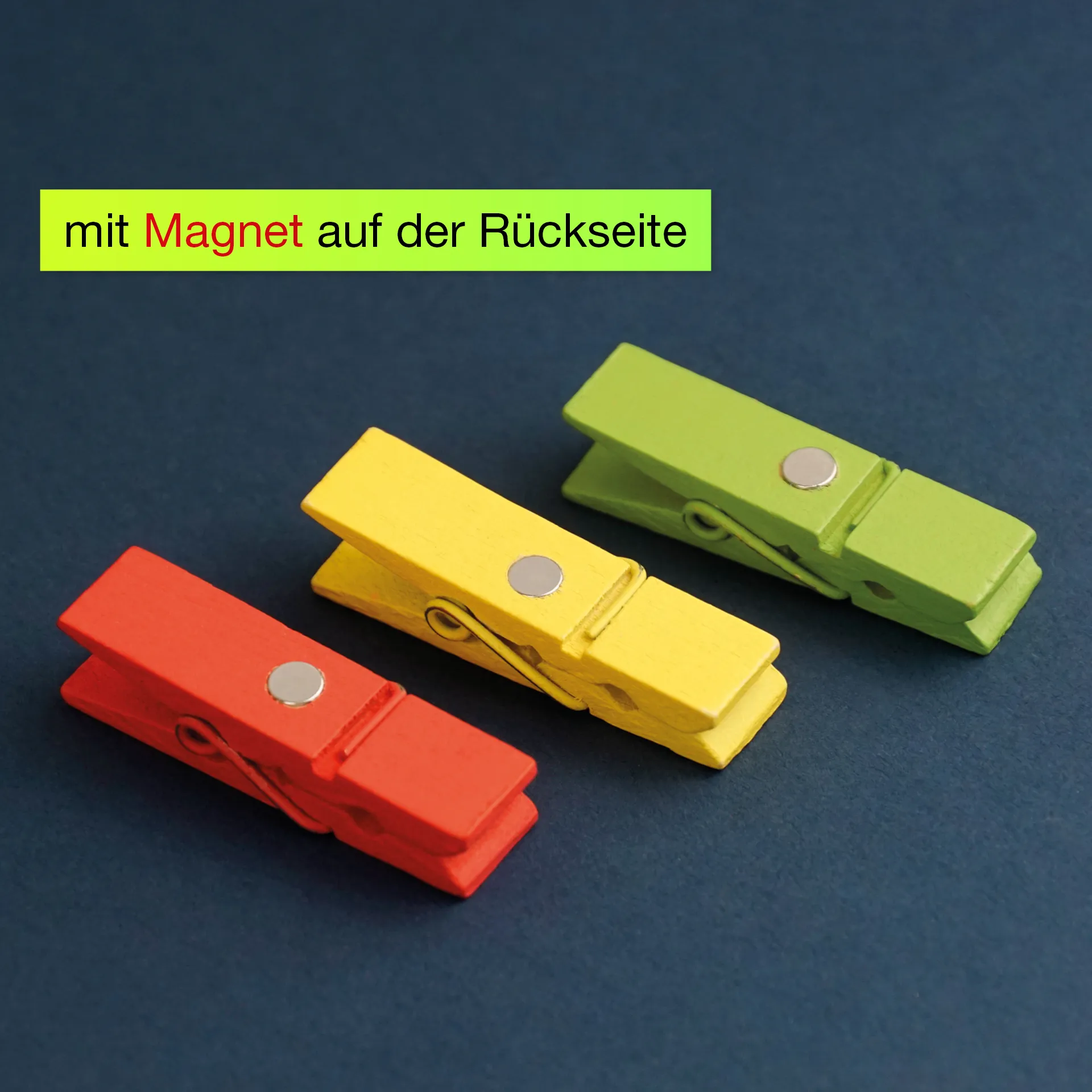 Klammern "Wochentage" magnetisch, 10-tlg.