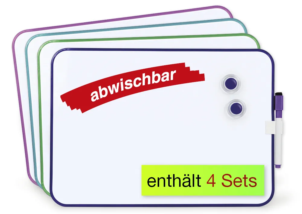 Set Gruppenarbeit-Whiteboard A4-Plus, 16-tlg. Set Gruppenarbeit-Whiteboard A4-Plus, 16-tlg.