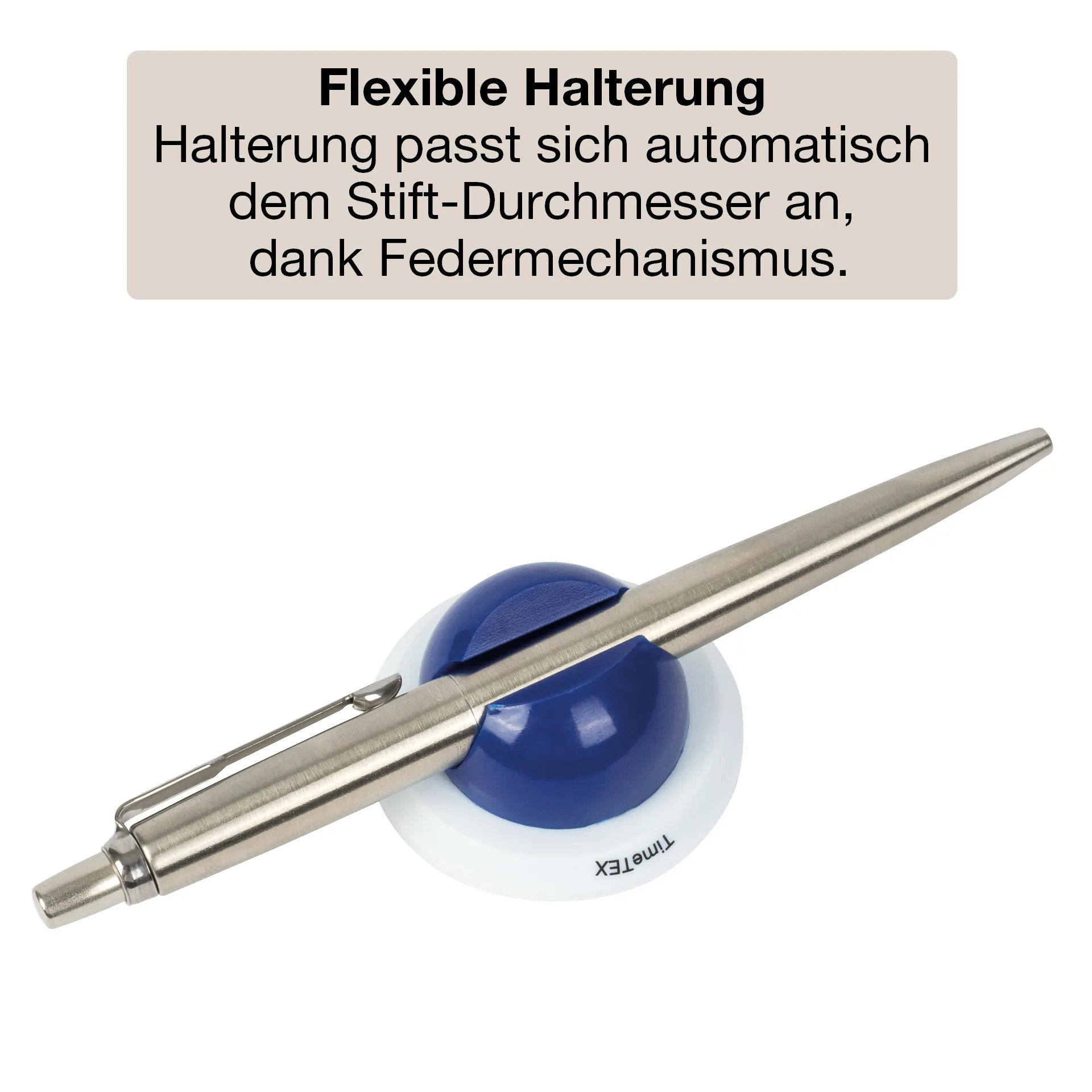 Klemm-Halterung für Stifte