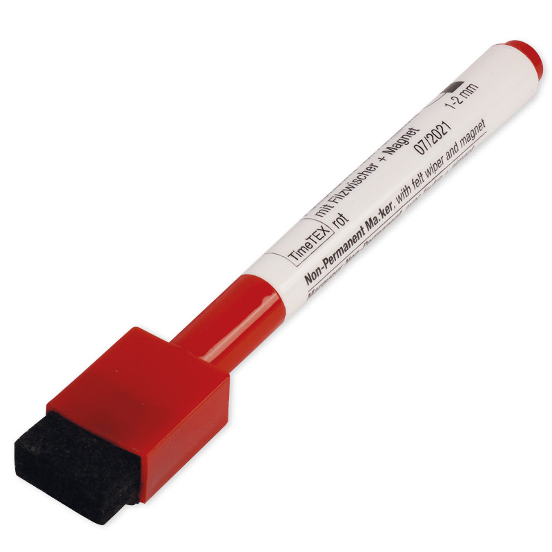 Folienstift Non Permanent mit Filzwischer + Magnet Folienstift Non Permanent mit Filzwischer + Magnet