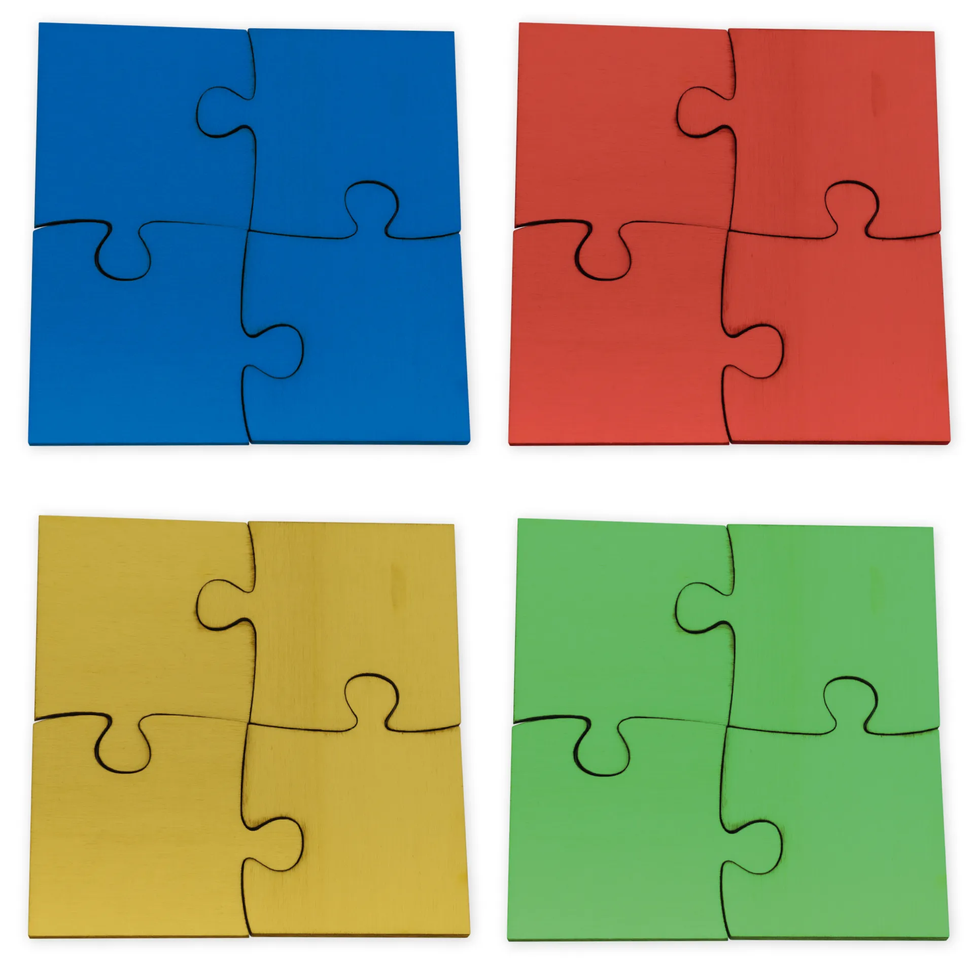 Team-Puzzle aus Holz, 16-tlg.