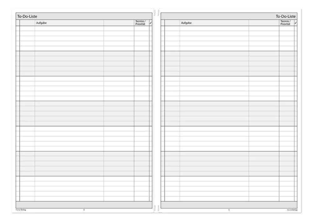 To-Do Heft A4