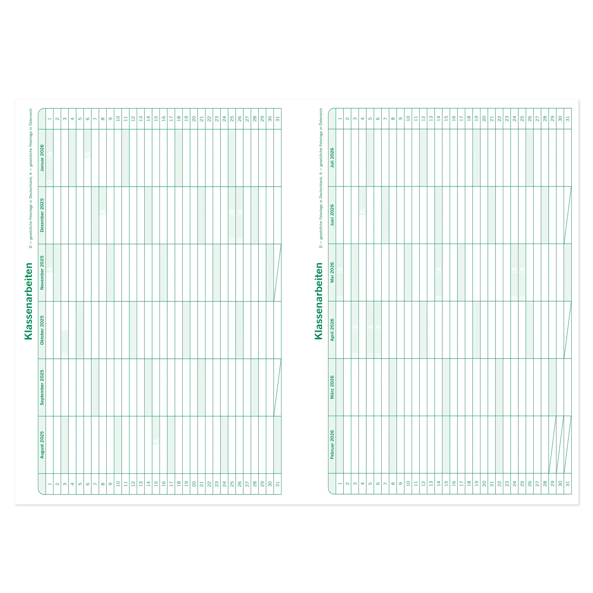 s+w Unterrichts-Planer A5++ 26/27