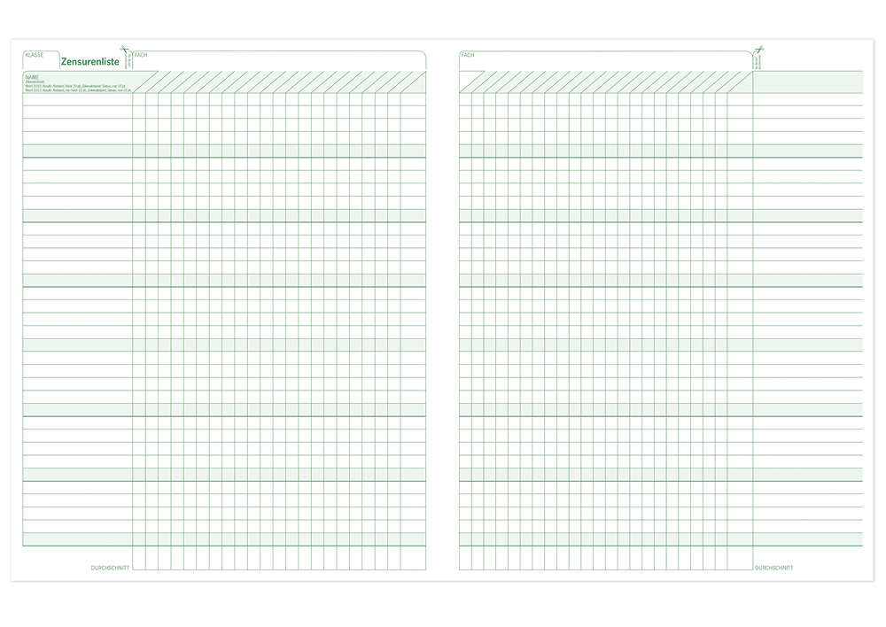s+w Unterrichts-Planer 24/25 - 10 Stunden  A4++ 