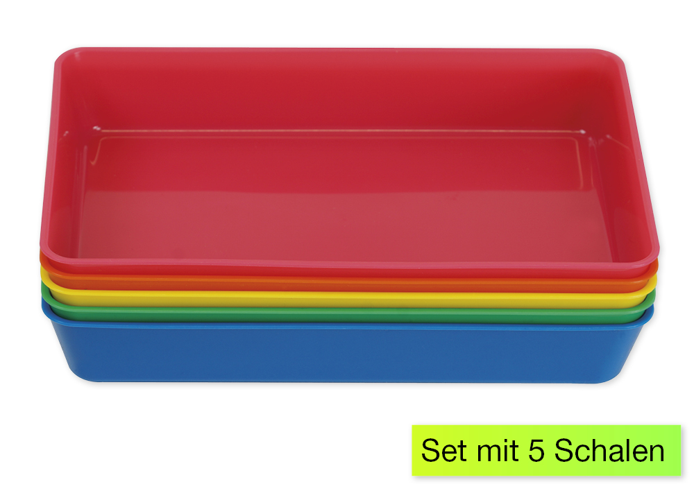 Set Aufbewahrungs-Schalen Kunststoff L, 5-tlg. Set Aufbewahrungs-Schalen Kunststoff L, 5-tlg.