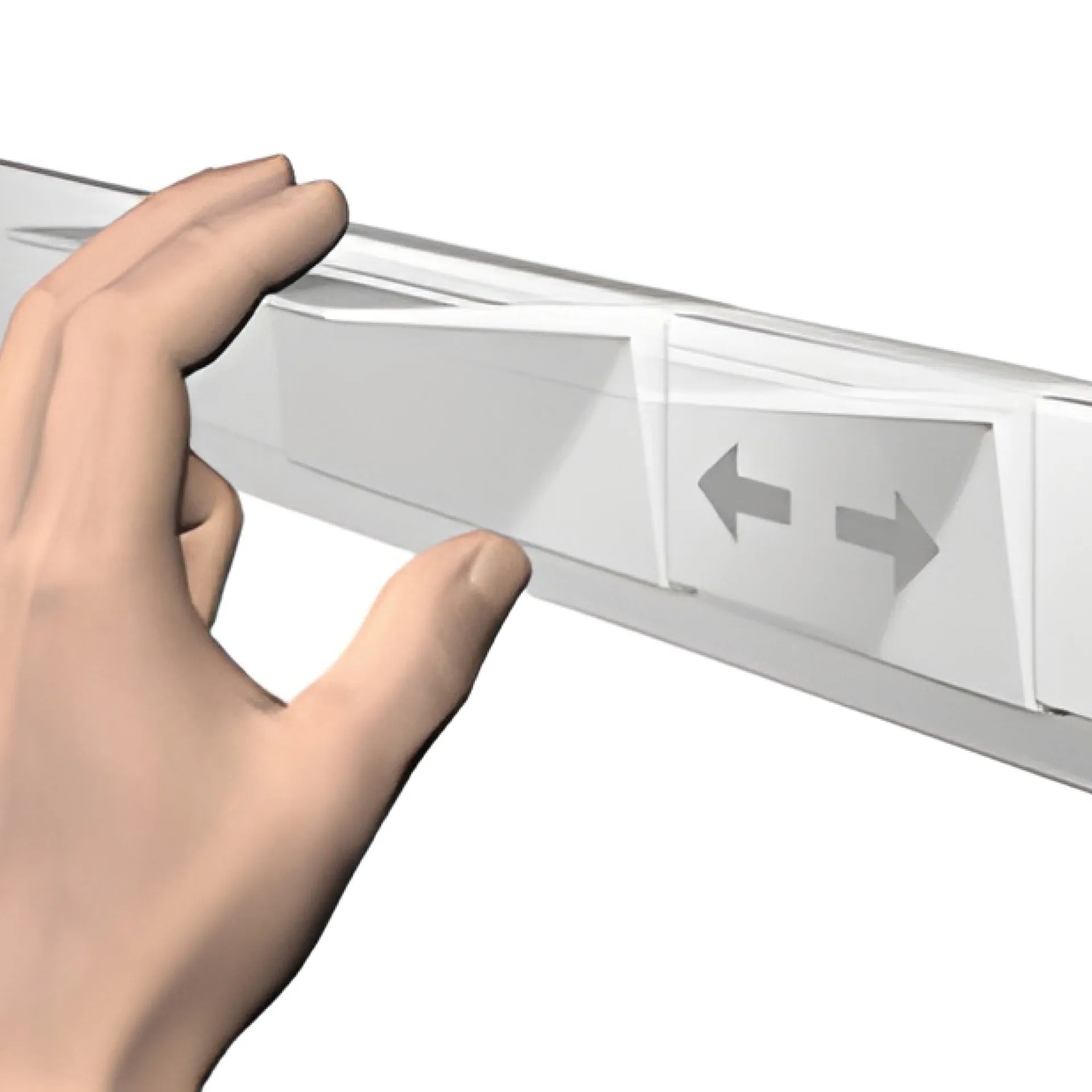 Ablage-Brett für Info-Leiste, weiß, 1 Stück