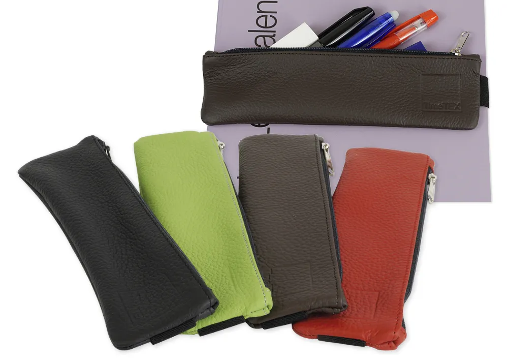 Aufspann-Federmäppchen Leder