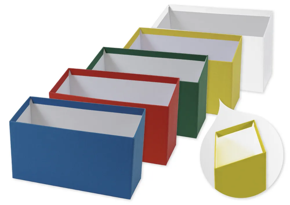 Karteikasten aus Pappe A6, abfallend