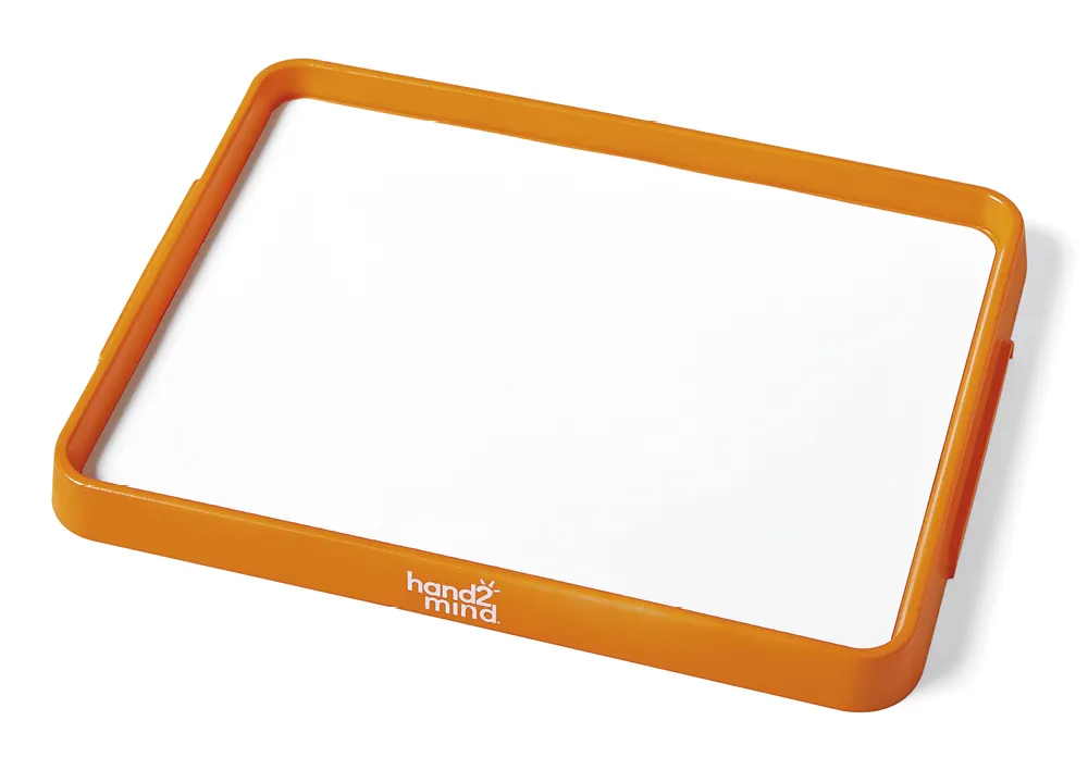 Multifunktions-Tablett mit Whiteboard und erhöhtem Rand, magnetisch, 6 Stück