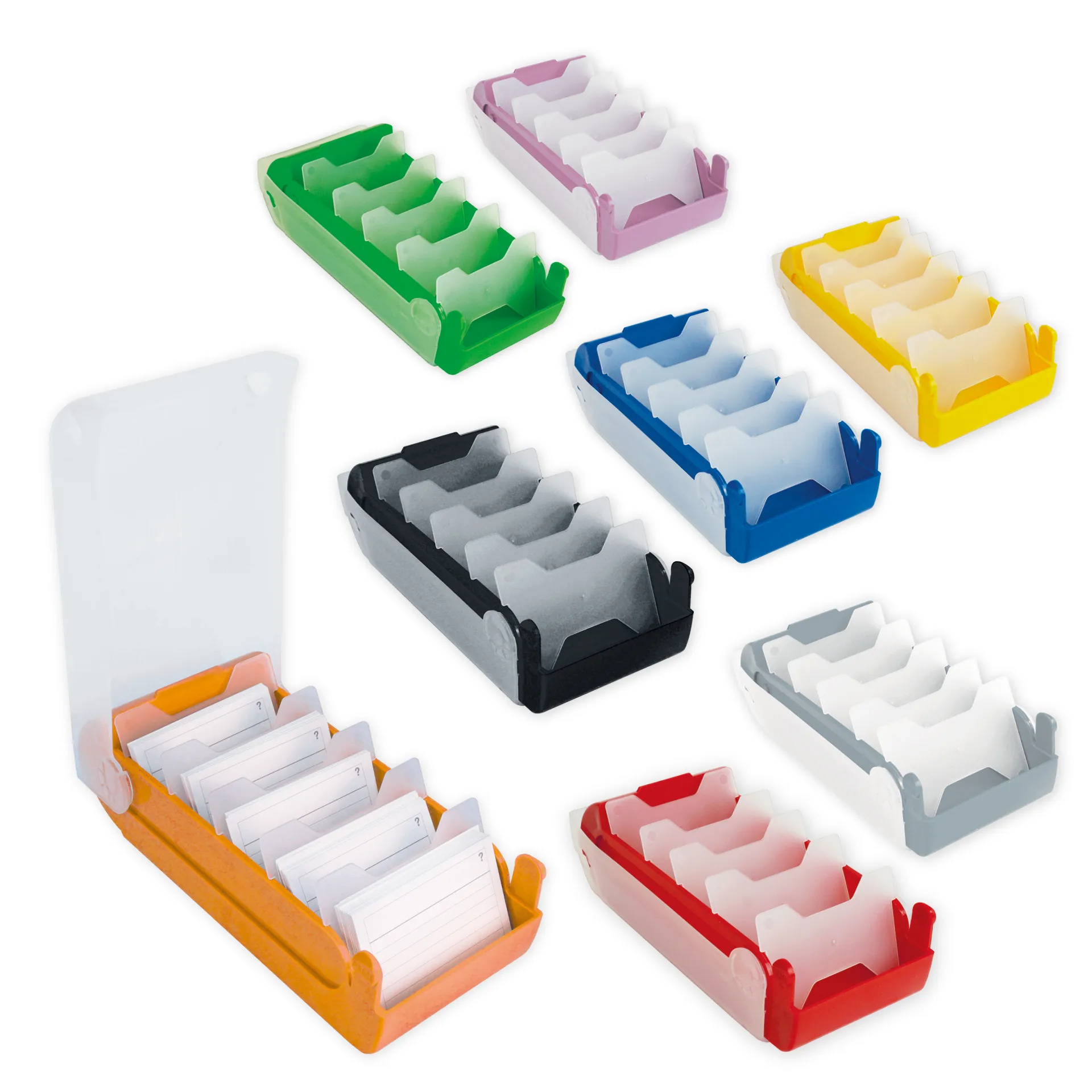 Lern-Karteikasten Kunststoff für A8